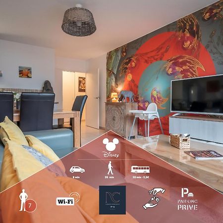 *Disneyland-Paris* 7Pers, Wifi, Parking, Netflix Montévrain Buitenkant foto
